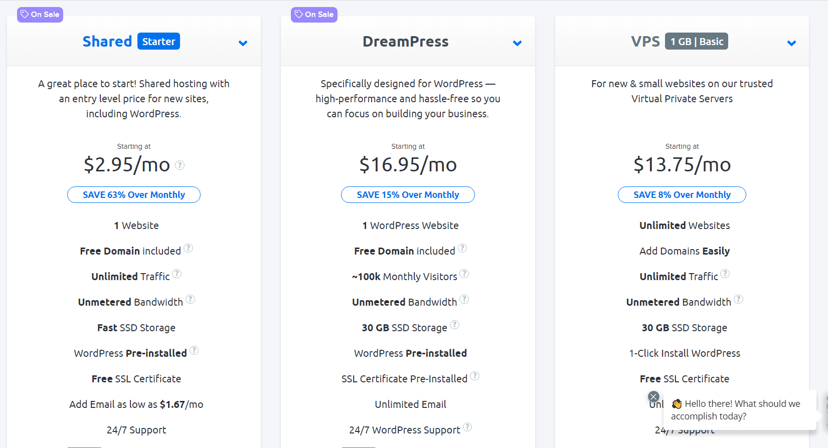 Dreamhost-Review plans