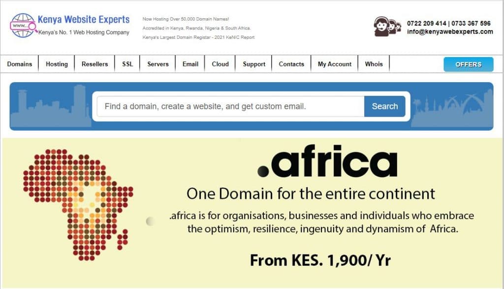 Kenya Website Experts webhosting